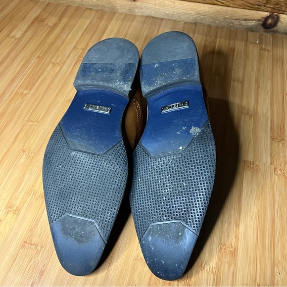 Mens Bar III Light Brown Cognac Wingtip Oxford Loafers Size 11.5 - Picture 5 of 7